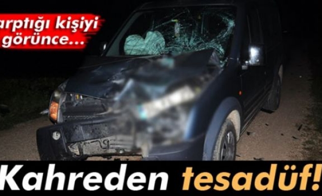 Çarptığı motosiklet sürücüsü eniştesi çıktı