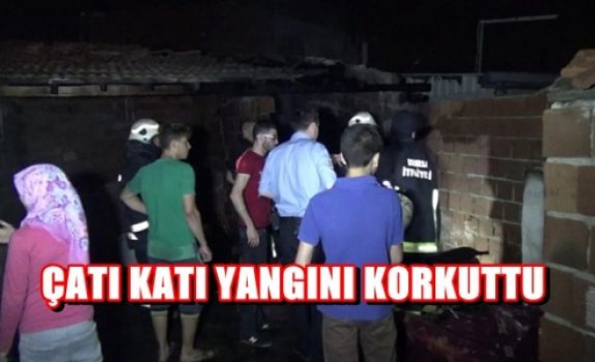 Çatı Katı Yangını Korkuttu 