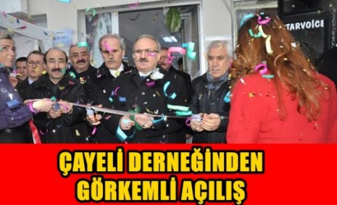 Çayeli Derneği yeni binasında 