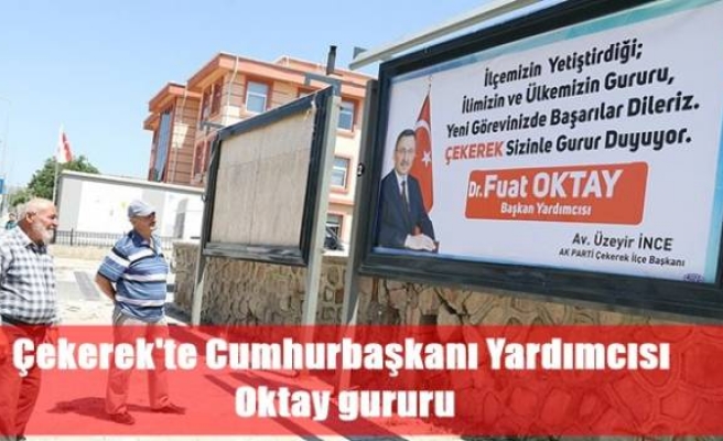 Çekerek'te Cumhurbaşkanı Yardımcısı Oktay gururu