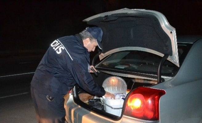 Çevirmeye takılınca polislere serenat yaptılar