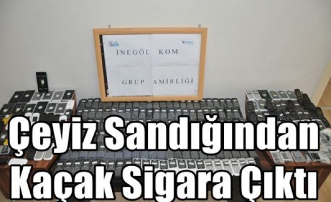 Çeyiz Sandığından Kaçak Sigara Çıktı