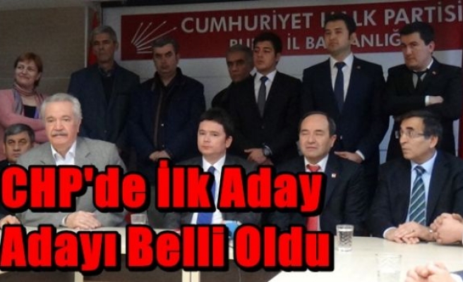 CHP'de İlk Aday Adayı Belli Oldu