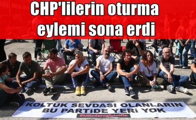 CHP'lilerin oturma eylemi sona erdi