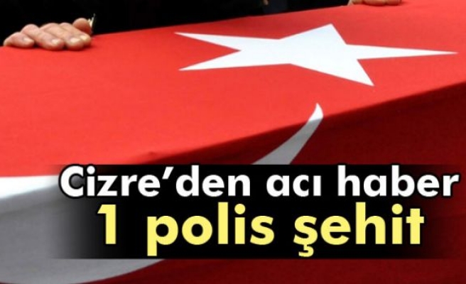 Cizre’de bir 1 polis şehit