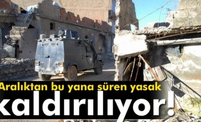 Cizre’de sokağa çıkma yasağı kaldırılıyor