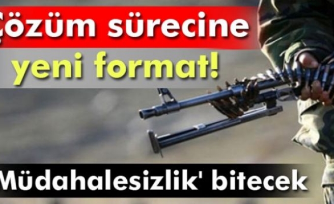 Çözüm sürecine yeni format