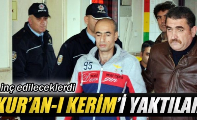 Cuma çıkışında Kur’an-ı Kerim yaktılar