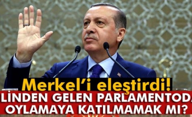 Cumhurbaşkanı Erdoğan: 'Elinden gelen parlamentoda oylamaya katılmamak mı? '