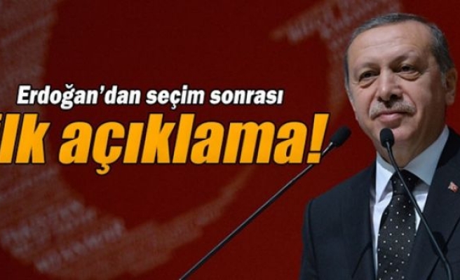 Cumhurbaşkanı Erdoğan'dan ilk seçim açıklaması