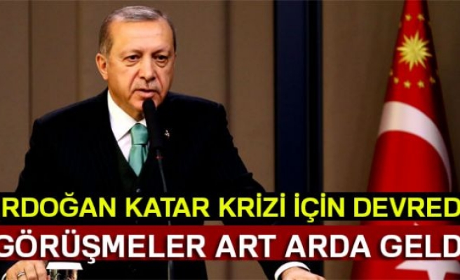 Cumhurbaşkanı Erdoğan'dan liderlerle 'Katar' görüşmesi