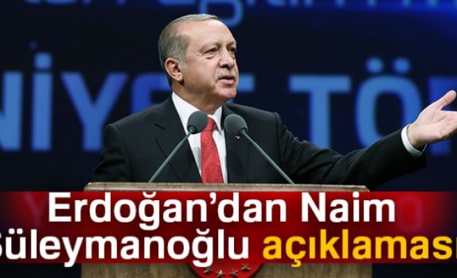 Cumhurbaşkanı Erdoğan’dan Naim Süleymanoğlu açıklaması!