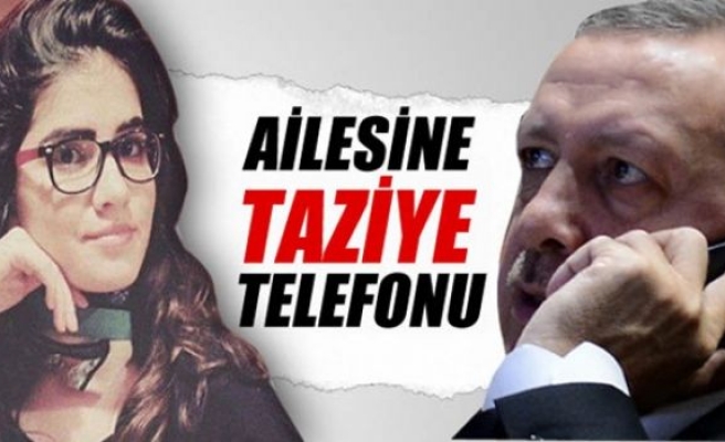 Cumhurbaşkanı Erdoğan’dan Özgecan'ın ailesine taziye