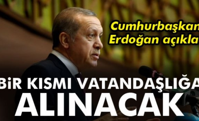 Cumhurbaşkanı Erdoğan'dan 'vatandaşlık' açıklaması