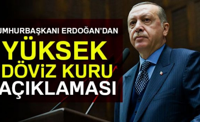 Cumhurbaşkanı Erdoğan’dan yüksek döviz kuru açıklaması