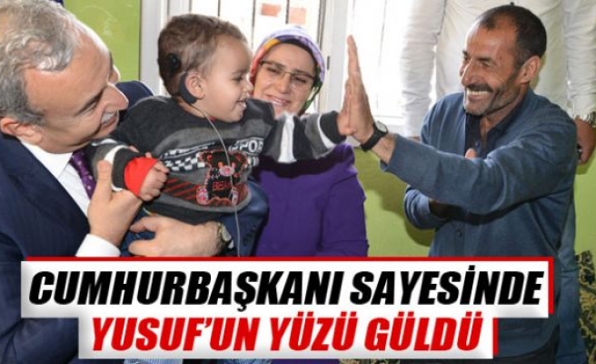 Cumhurbaşkanı sayesinde Yusuf’un yüzü güldü