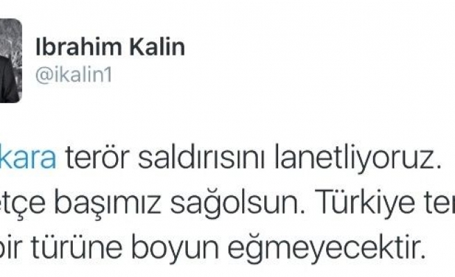 Cumhurbaşkanlığı Sözcüsü İbrahim Kalın: