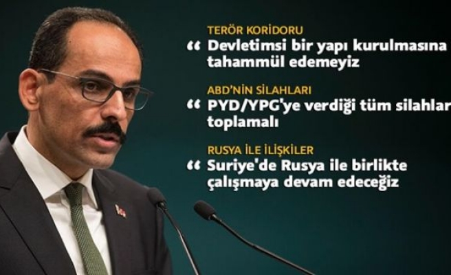 Cumhurbaşkanlığı Sözcüsü İbrahim Kalın açıkladı 