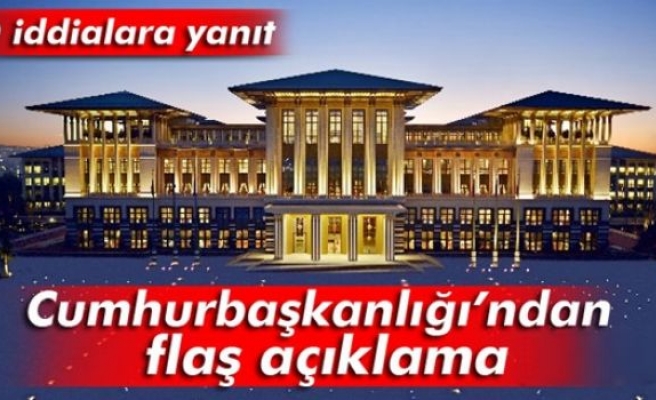 Cumhurbaşkanlığı’ndan iftar açıklaması