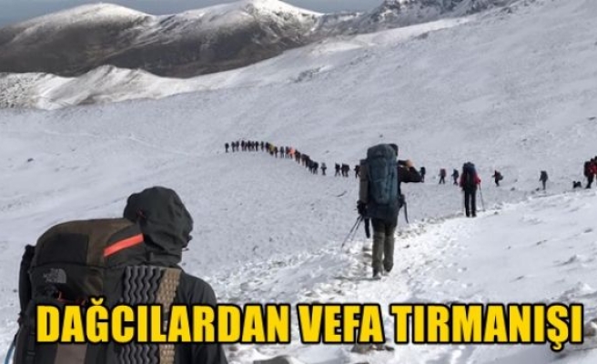 Dağcılardan vefa tırmanışı