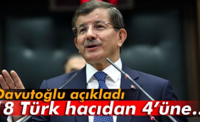 Davutoğlu açıkladı! 18 Türk hacıdan 4’üne…