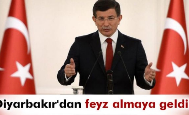 Davutoğlu: 'Diyarbakır'dan feyz almaya geliyoruz'