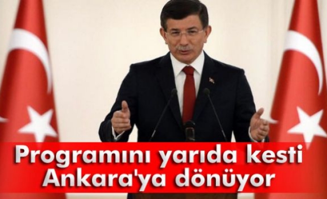 Davutoğlu, güvenlik toplantısı gerçekleştirecek