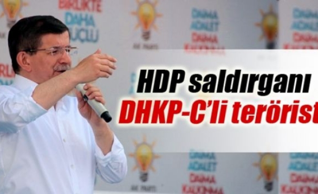 Davutoğlu, HDP saldırganını açıkladı