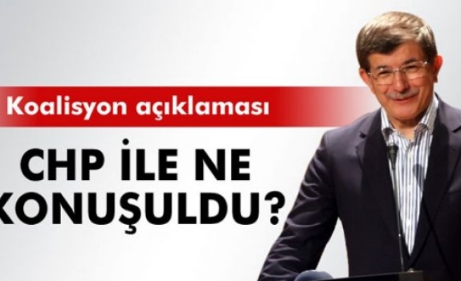 Davutoğlu, koalisyon görüşmesinin ardından konuştu