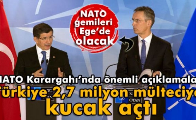 Davutoğlu NATO Karargahı’nda konuştu