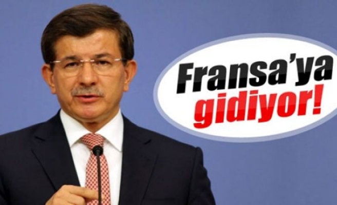 Davutoğlu Paris'e gidiyor