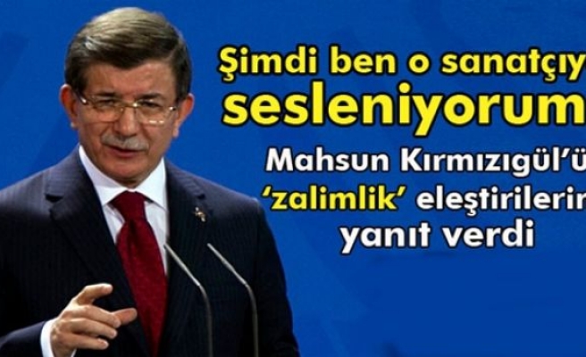 Davutoğlu'ndan Mahsun Kırmızıgül'e yanıt