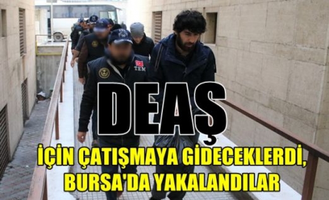 DEAŞ İçin Çatışmaya Gideceklerdi, Bursa'da Yakalandılar