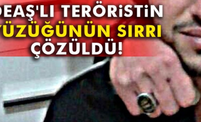 DEAŞ'lı Teröristin Yüzüğünün Sırrı Çözüldü