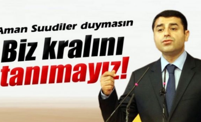 Demirtaş: 'Biz kralını tanımayız'