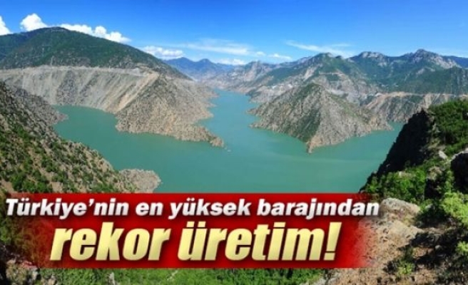 Deriner Barajı’ından elektrik üretiminde rekor