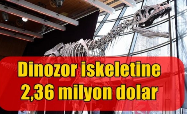 Dinozor iskeletine 2,36 milyon dolar