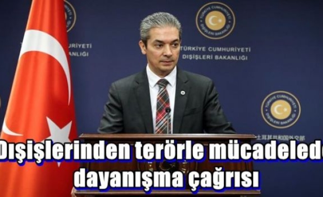 Dışişlerinden terörle mücadelede dayanışma çağrısı