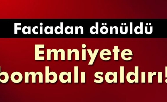 Diyarbakır'da emniyete bombalı saldırı