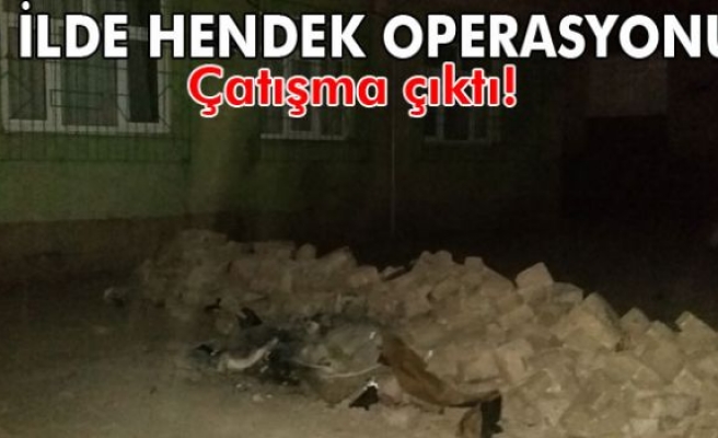 Diyarbakır’da hendek operasyonu