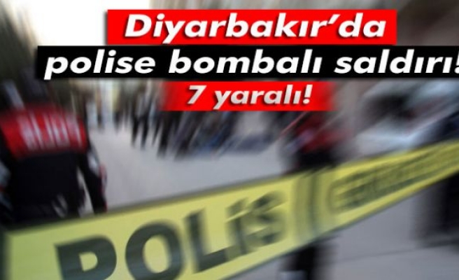 Diyarbakır'da polise bombalı saldırı: 7 yaralı!