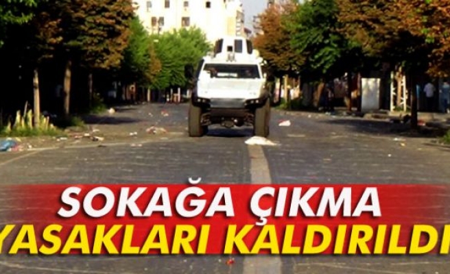 Diyarbakır’da sokağa çıkma yasakları kaldırıldı