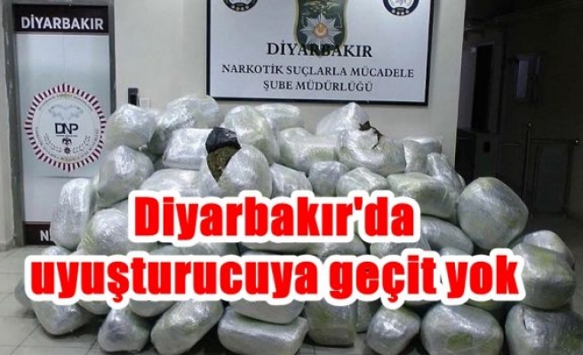 Diyarbakır'da uyuşturucuya geçit yok