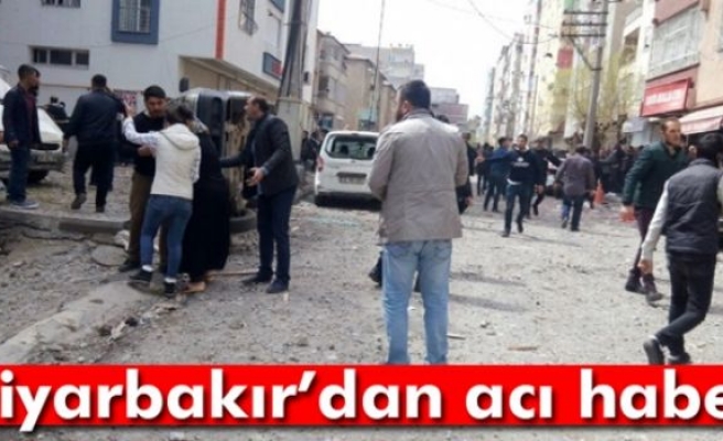 Diyarbakır'daki Patlamayla İlgili Acı Haber