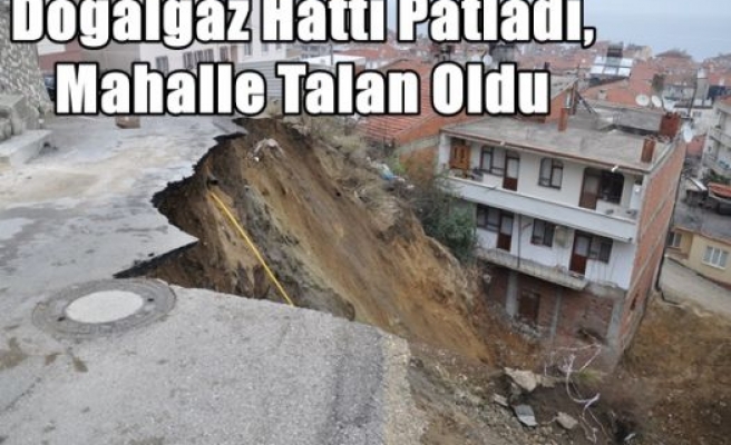 Doğalgaz Hattı Patladı,Mahalle Talan Oldu