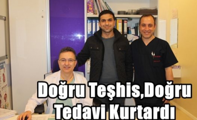 Doğru Teşhis,Doğru Tedavi Kurtardı