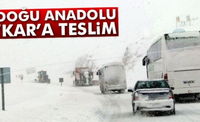 Doğu Anadolu 'kar’a teslim