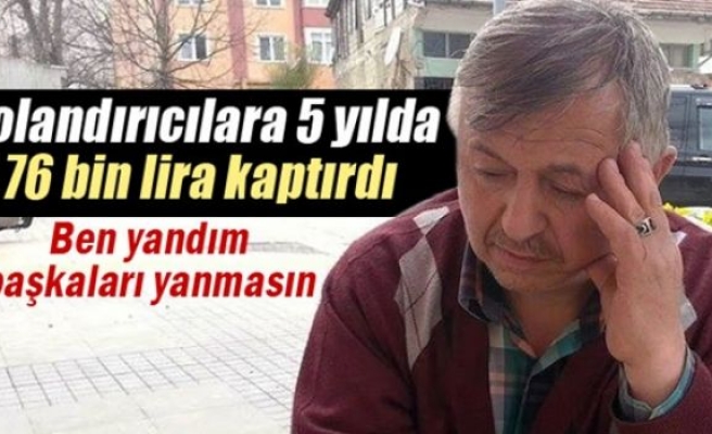 Dolandırılan yaşlı adam gözyaşlarına hakim olamadı