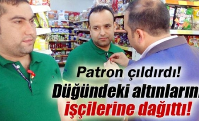 Düğününde toplanan çeyrek altınları işçilerine dağıttı