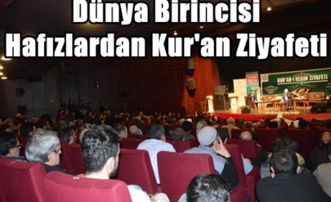 Dünya Birincisi Hafızlardan Kur'an Ziyafeti